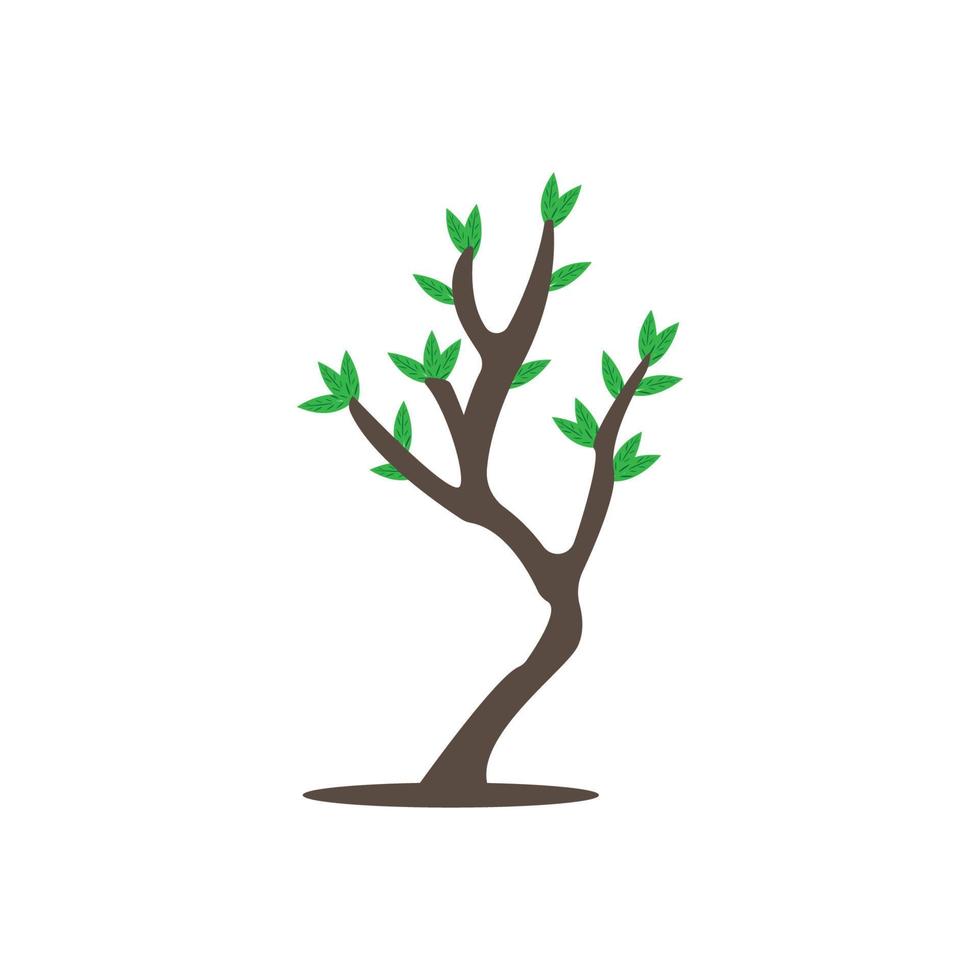 logotipo de ícone de árvore, design vetorial vetor