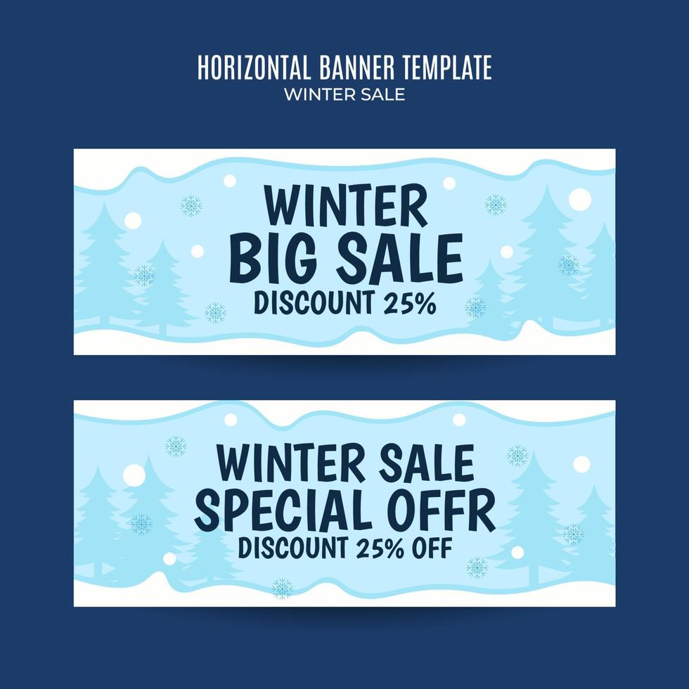 design de inverno de férias para publicidade, banners, folhetos e panfletos vetor