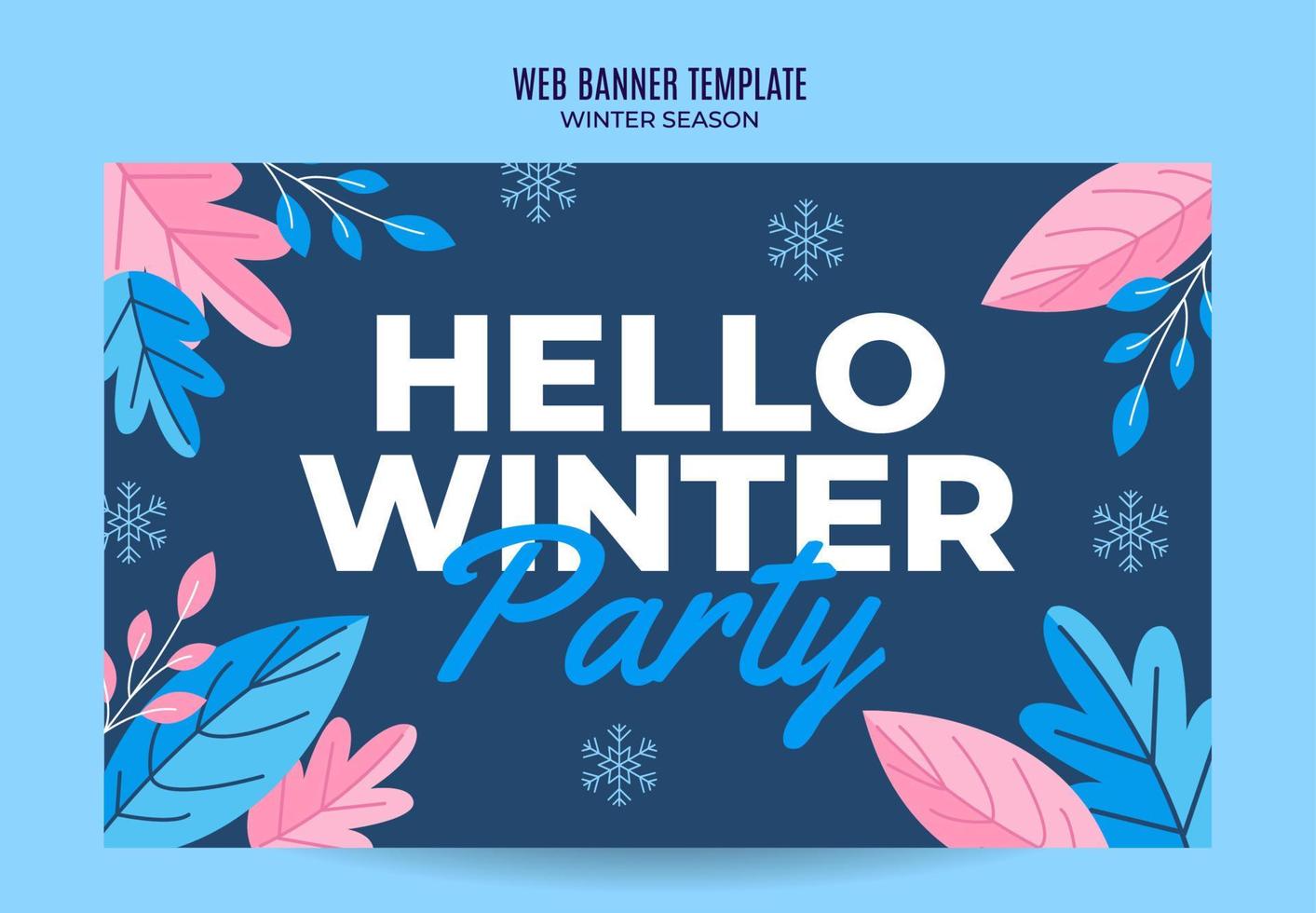 design de inverno de férias para publicidade, banners, folhetos e panfletos vetor