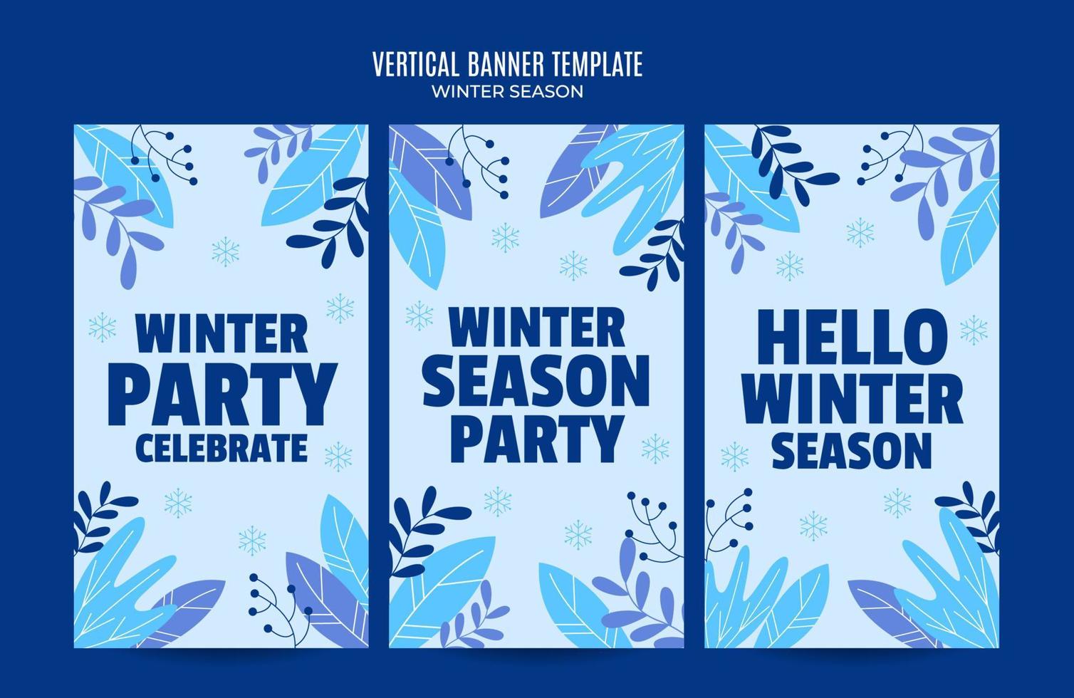 design de inverno de férias para publicidade, banners, folhetos e panfletos vetor