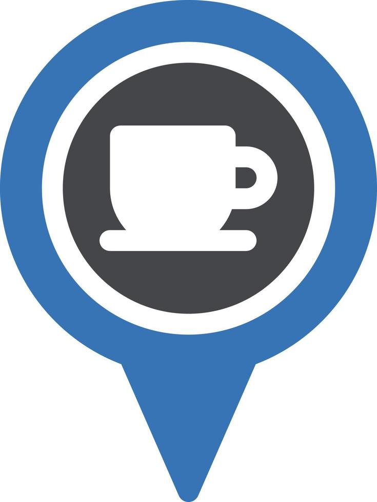 ilustração vetorial de localização de café em ícones de símbolos.vector de qualidade background.premium para conceito e design gráfico. vetor