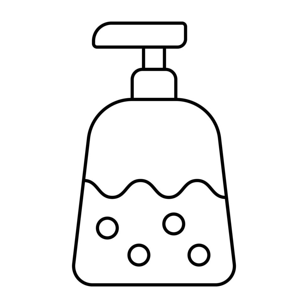 ícone de design plano de desinfetante para as mãos vetor