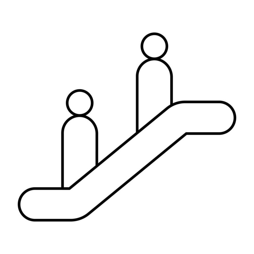 ícone modificável da escada rolante vetor
