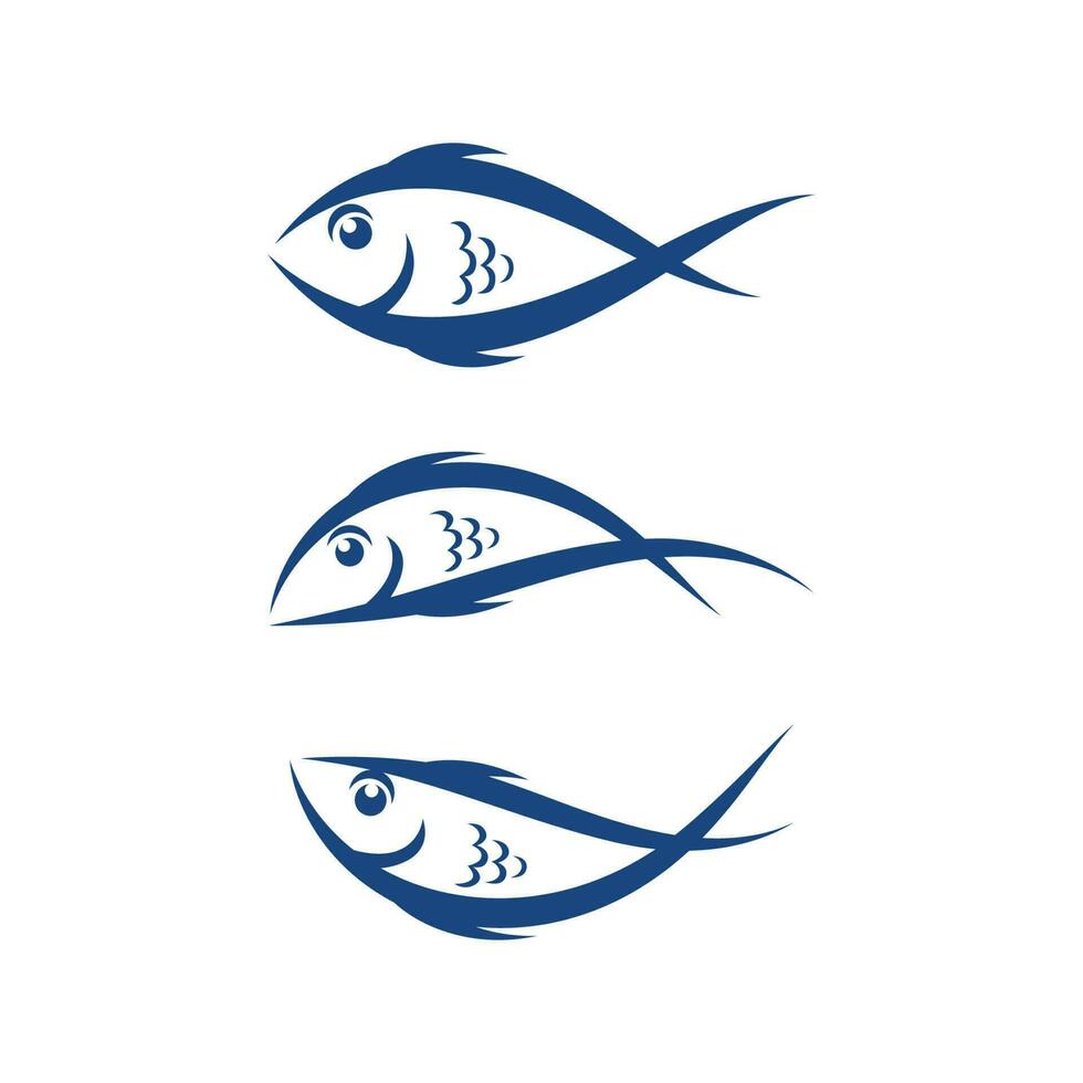 modelo de logotipo de peixe. símbolo de vetor criativo