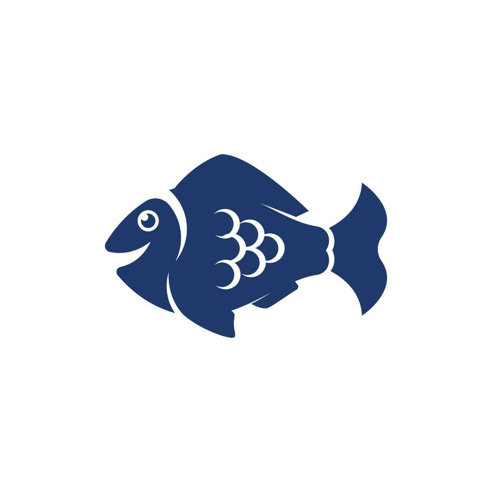 modelo de logotipo de peixe. símbolo de vetor criativo