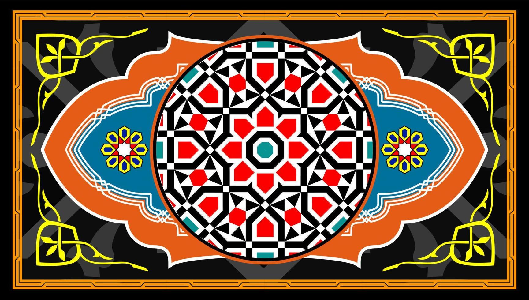 fundo de ilustração vetorial de tecido de desenhos do ramadã vetor