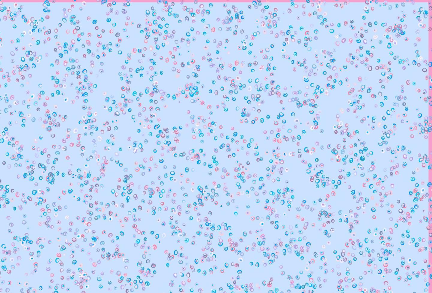 padrão de vetor azul e vermelho claro com esferas.
