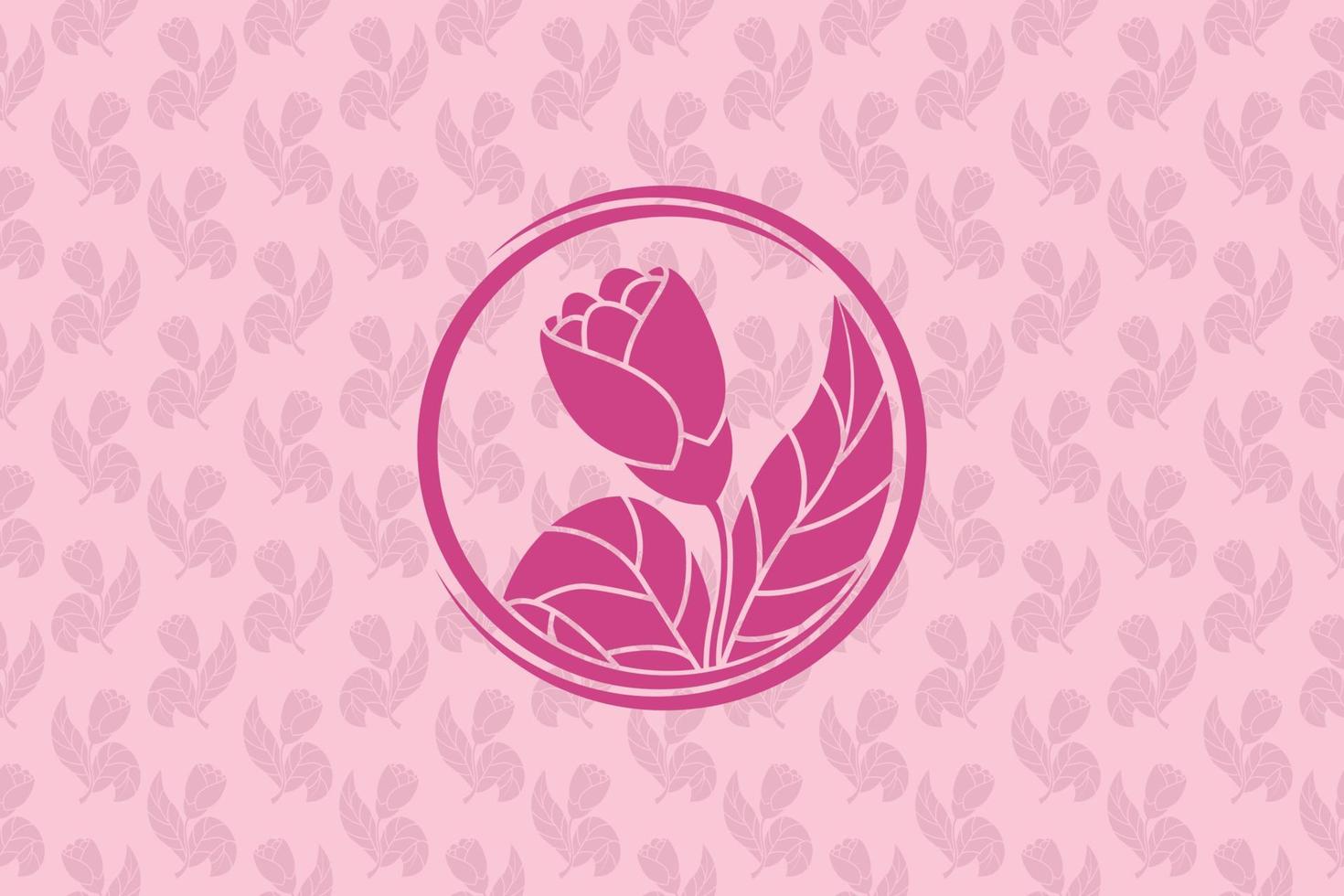 logotipo de flores para o seu negócio vetor