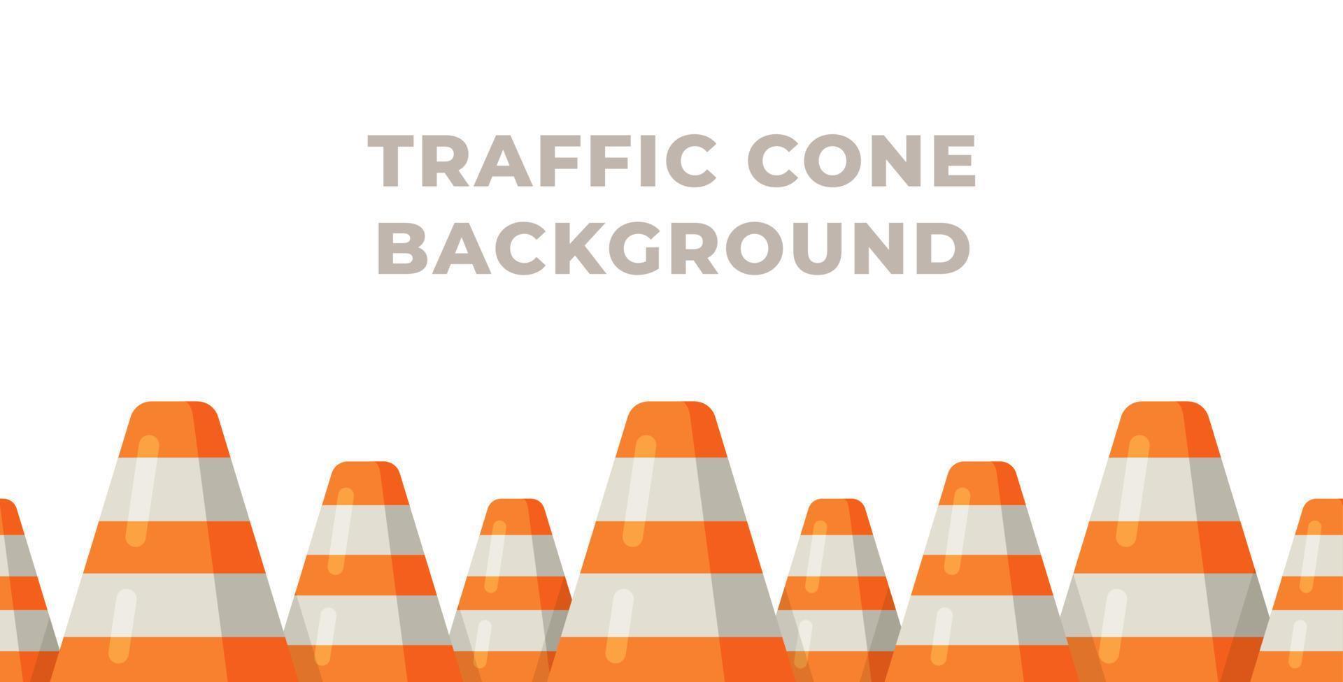 ilustração em vetor de fundo de cone de trânsito. cones de trânsito em fundo branco.