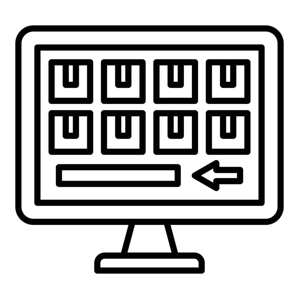 estilo de ícone de quantidade de compra inicial vetor