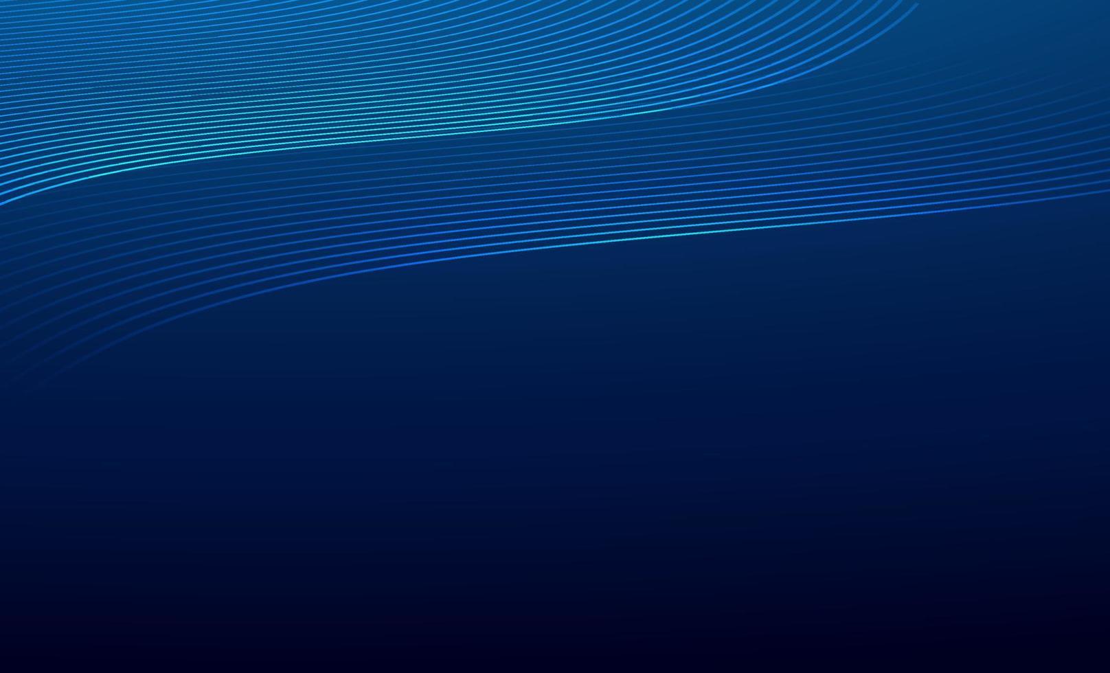 design de fundo azul estilo linha brilhante vetor