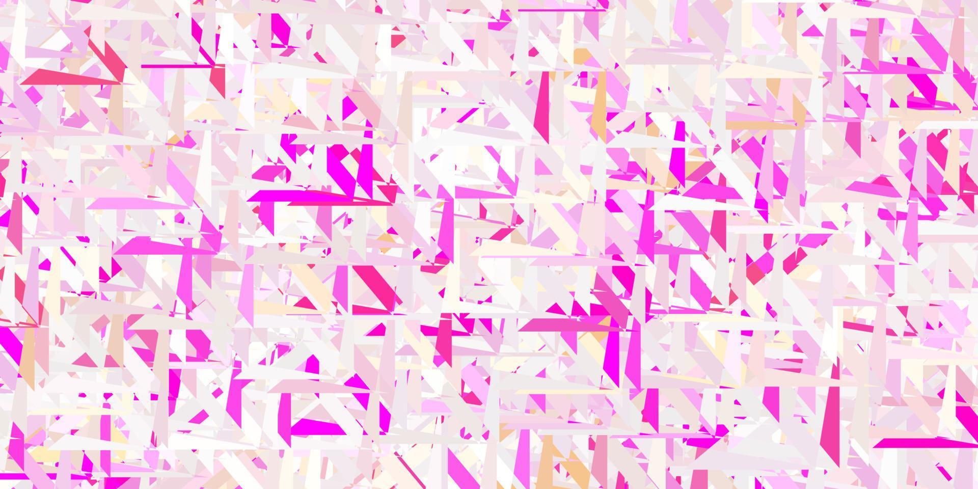 padrão de vetor rosa claro com formas poligonais.