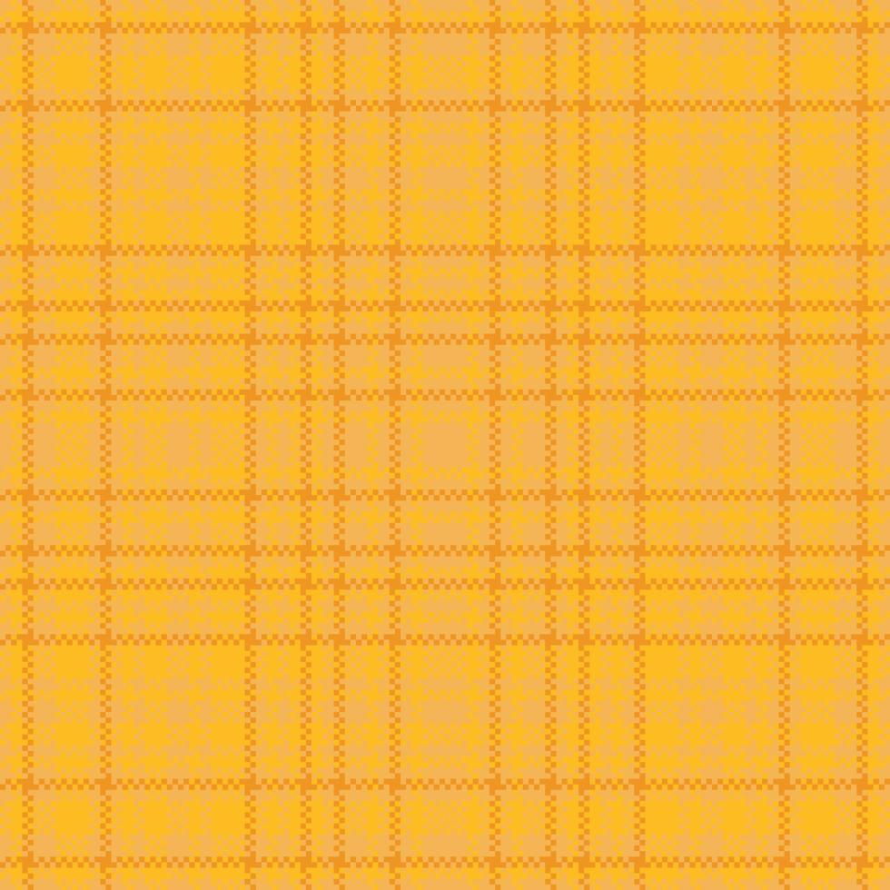 Fundo de vetor de textura de tecido xadrez amarelo