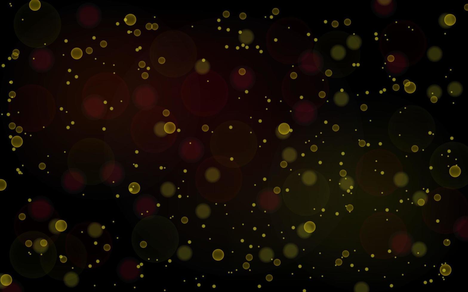 fundo abstrato de luz suave de bokeh amarelo e dourado, partículas de bokeh de ilustração vetorial eps 10, decoração de fundo vetor