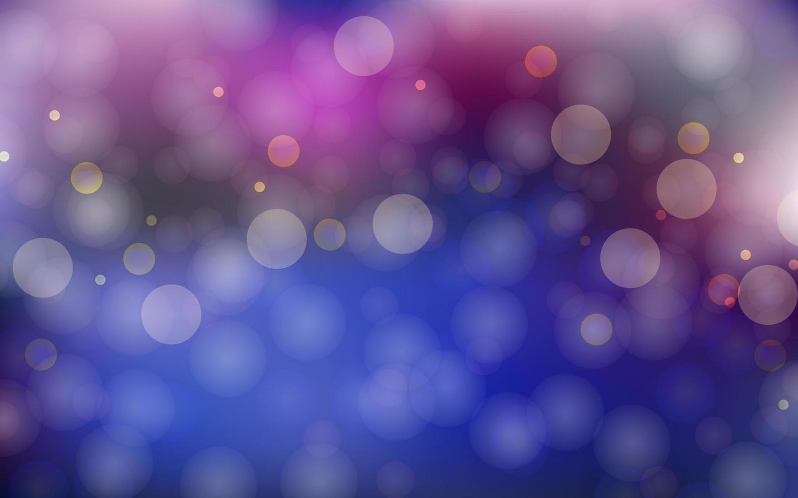 fundo abstrato de luz suave bokeh azul e roxo, vetor eps 10 ilustração bokeh partículas, decoração de fundo