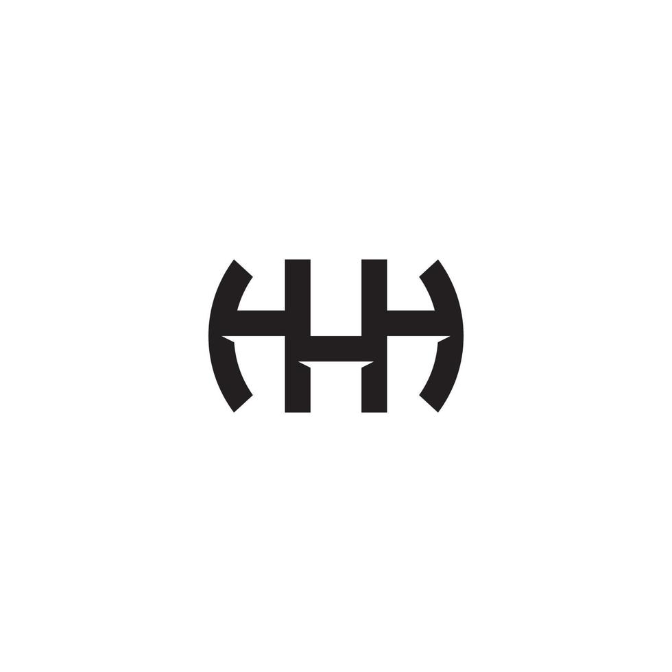 letra hhh logotipo ou design de ícone vetor