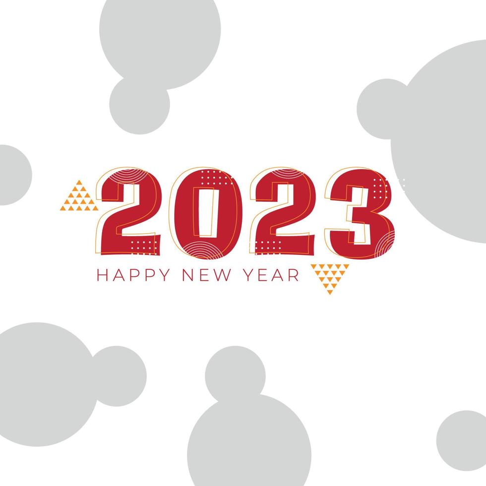 feliz ano novo 2023 vetor