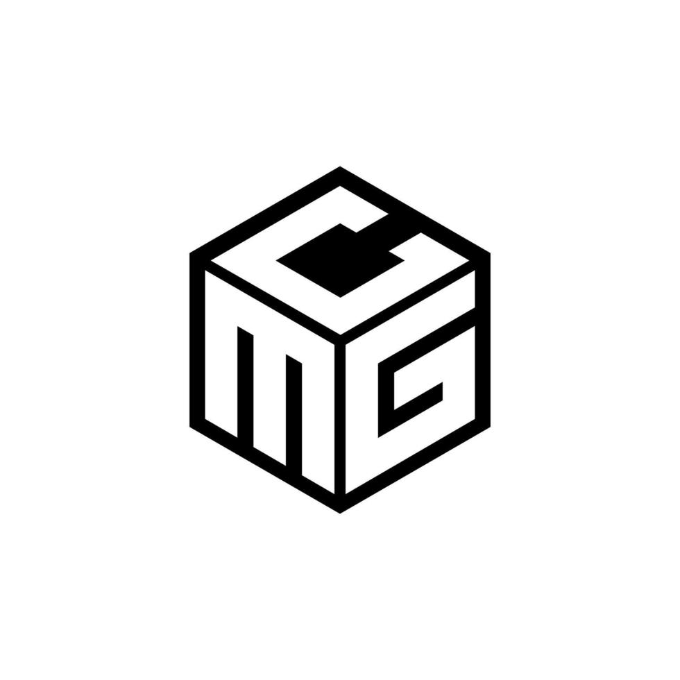 design de logotipo de carta mgc com fundo branco no ilustrador. logotipo vetorial, desenhos de caligrafia para logotipo, pôster, convite, etc. vetor