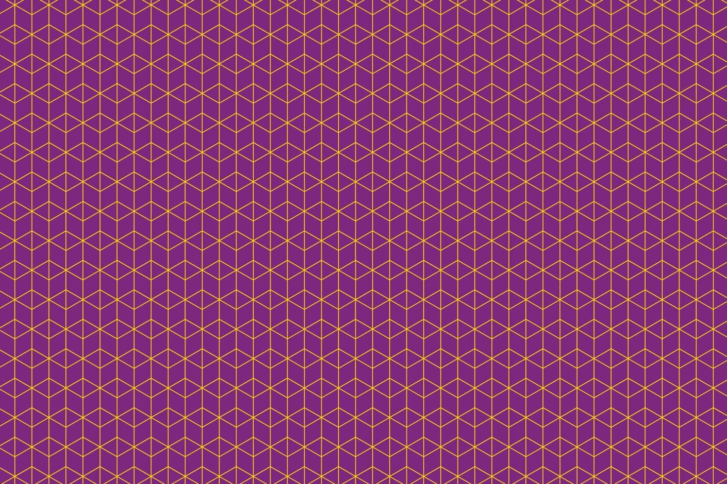quadrado dourado abstrato com fundo roxo, padrão quadrado dourado vetor