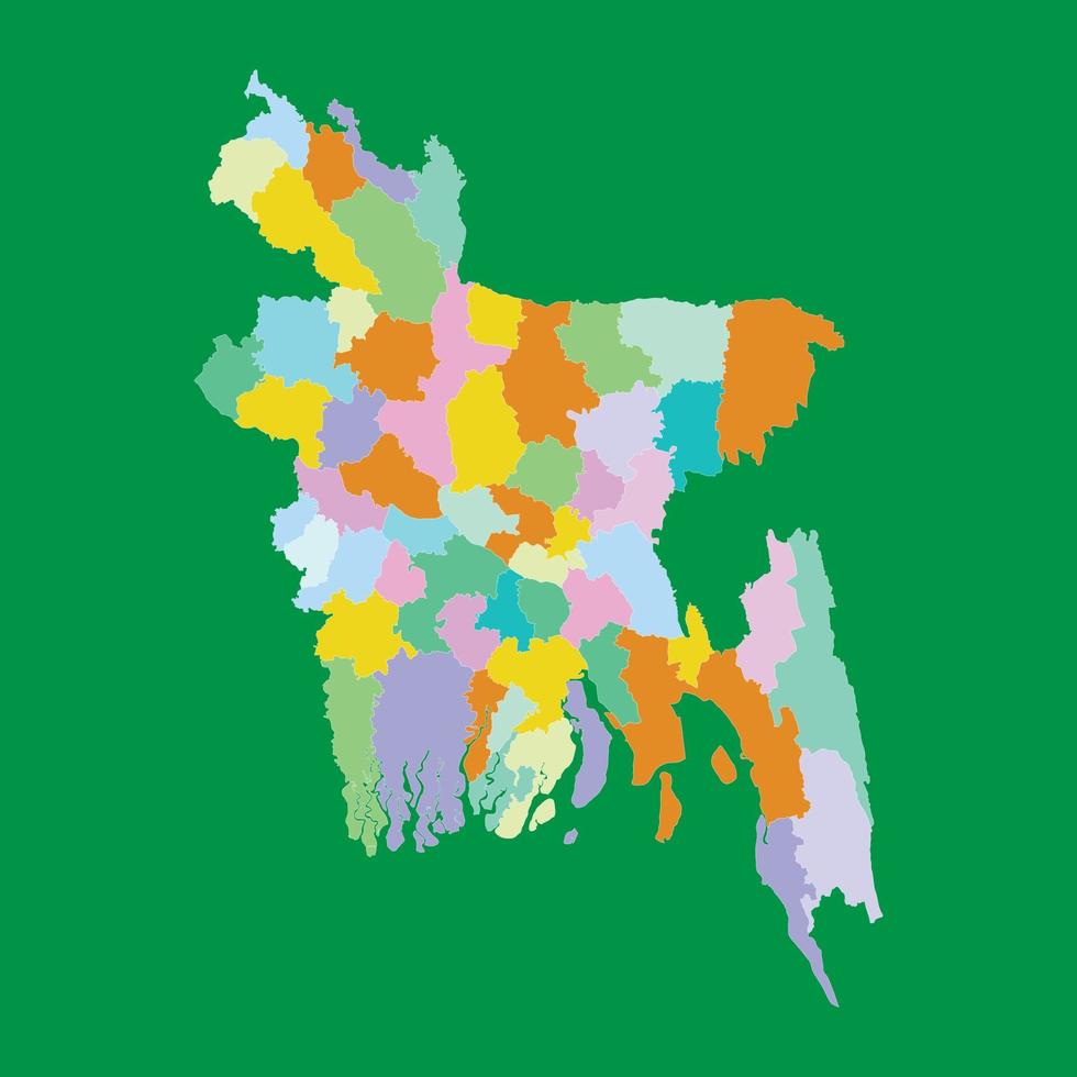 alocação de mapa de bangladesh, mapa bd, mapa do país vetor