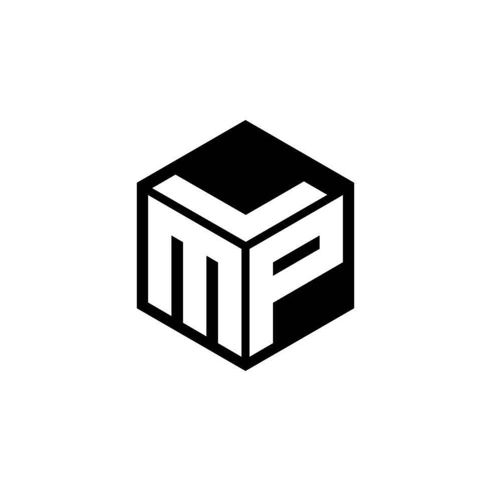 design de logotipo de carta mpl com fundo branco no ilustrador. logotipo vetorial, desenhos de caligrafia para logotipo, pôster, convite, etc. vetor