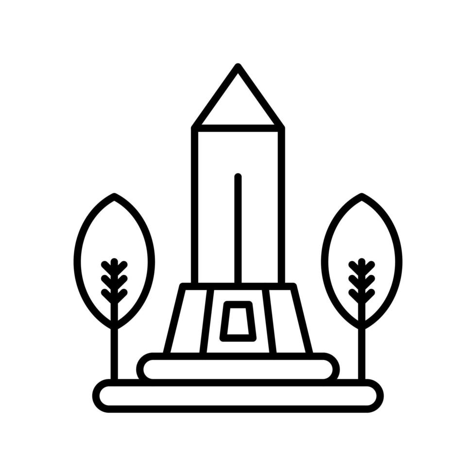 ícone de vetor de monumento