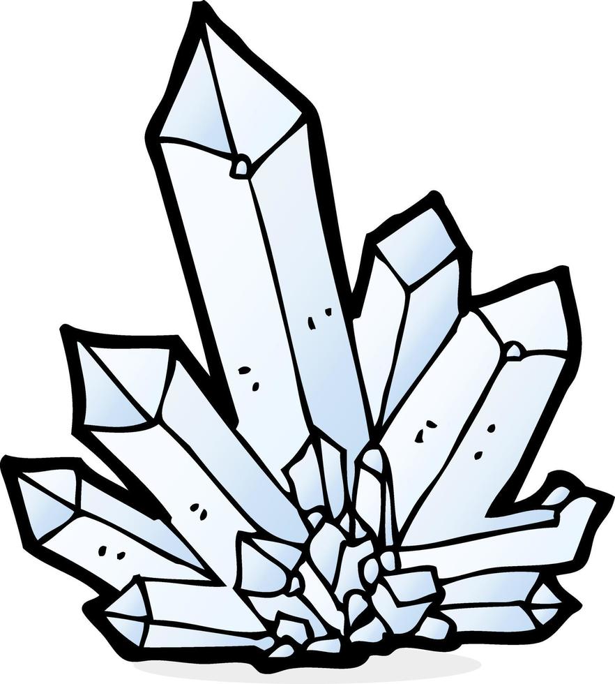 cristais de desenho animado vetor