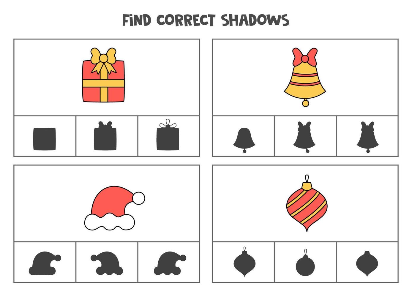 Encontre a sombra correta dos itens de ação de graças jogos de