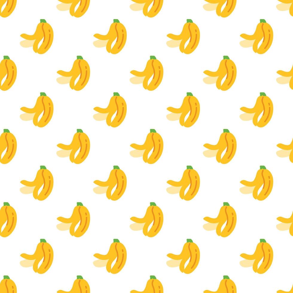 banana dos desenhos animados sem costura de fundo. vetor