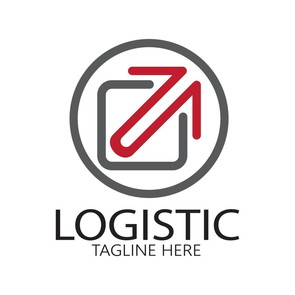 logística logotipo ícone ilustração vector design distribuição símbolo entrega de bens economia finanças