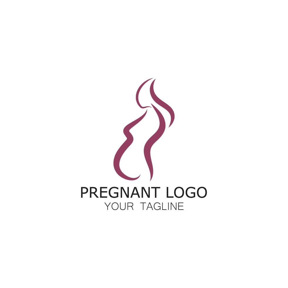 ícone de vetor de modelo grávida