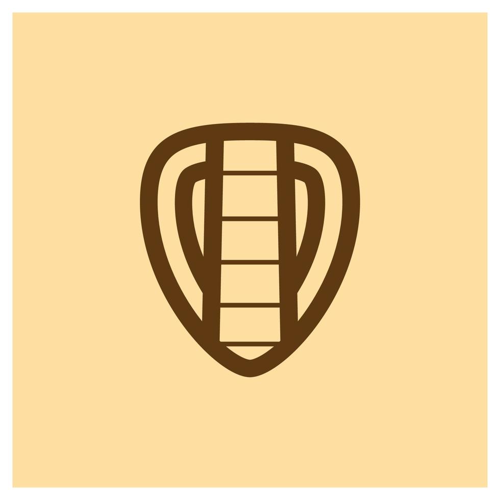 modelo de ilustração de ícone de logotipo design de vetor de palheta de guitarra simples para negócios de instrumentos musicais de estúdio de música de etiqueta de música de distintivo