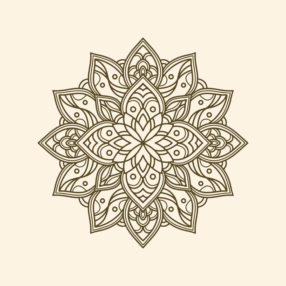 ilustração de design de mandala vetor