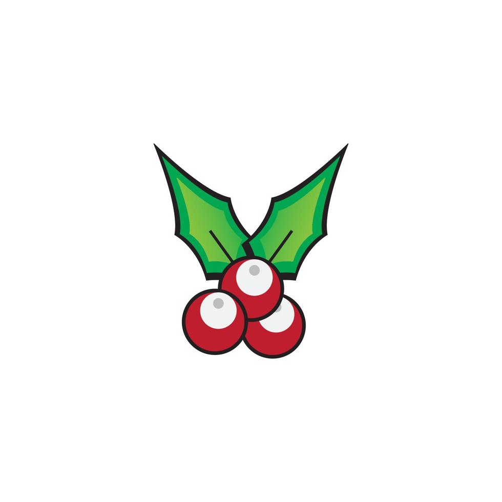 logotipo de ícone de enfeites de natal, design vetorial vetor