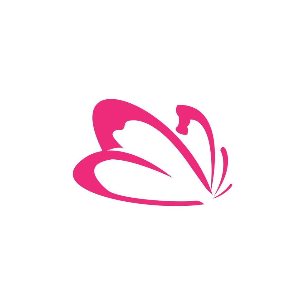 logotipo do ícone de borboleta, design vetorial vetor