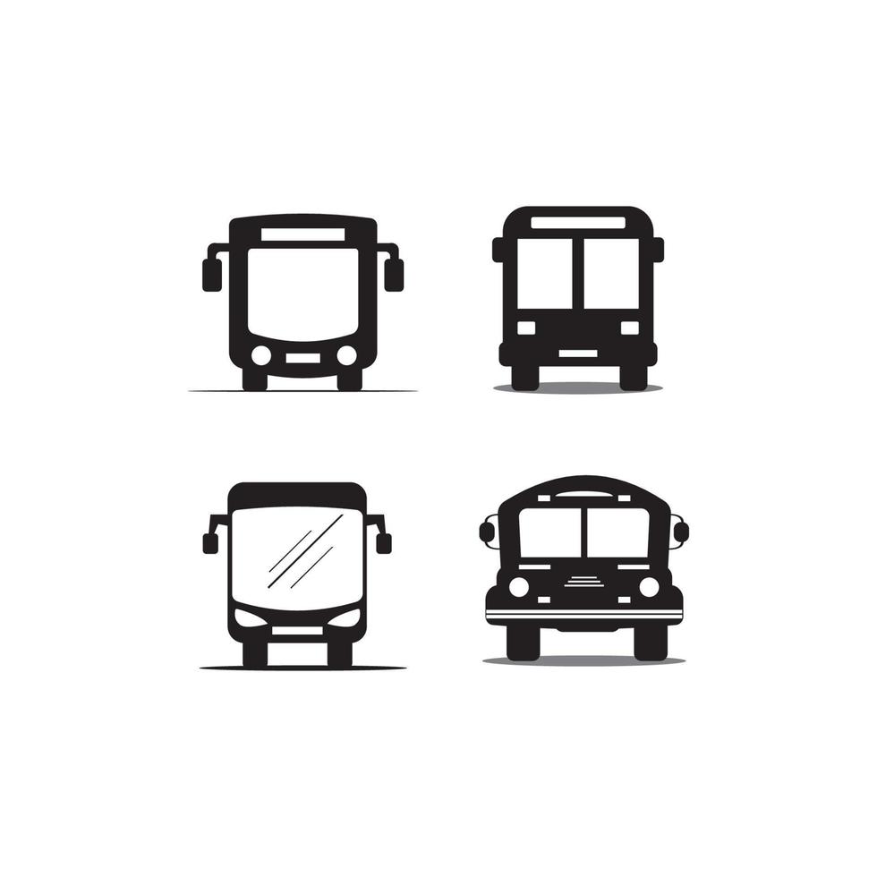 logotipo do ícone de ônibus, design vetorial vetor