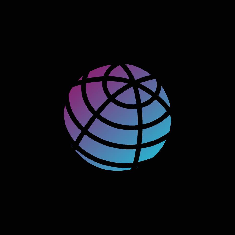 vetor do logotipo do globo