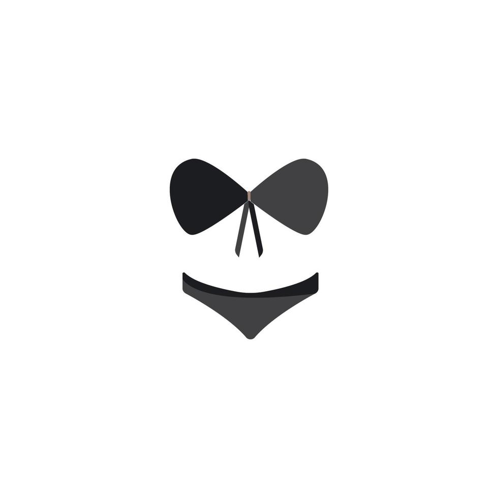 logotipo do ícone de roupas íntimas femininas, design vetorial vetor