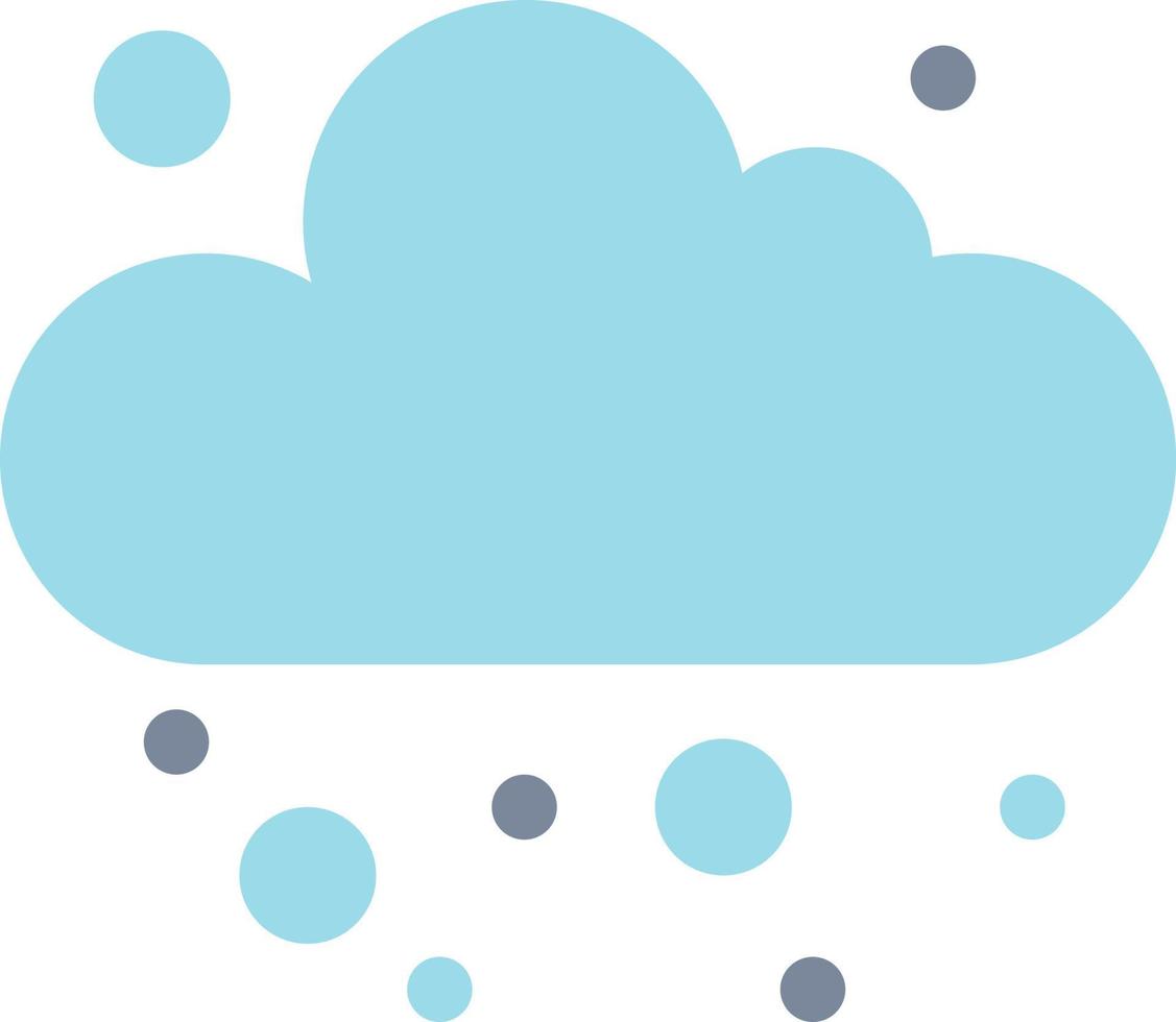 ilustração de nuvens e neve em estilo minimalista vetor