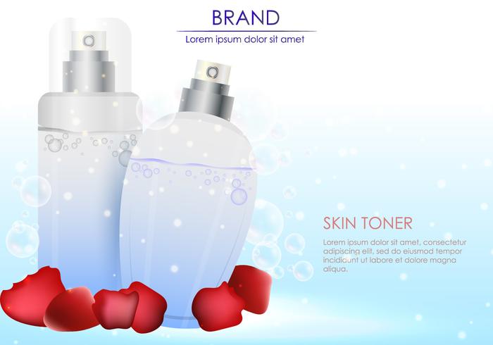 Ilustração do toner facial vetor