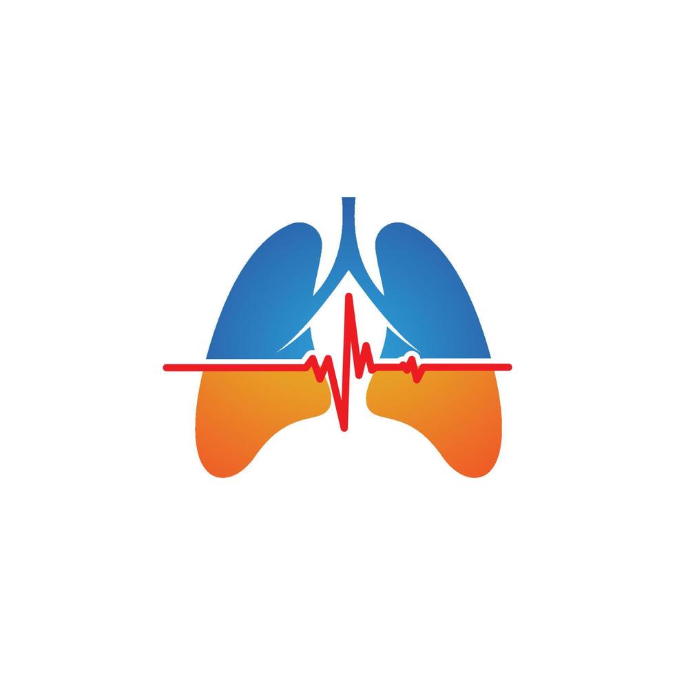 ícone de vetor de pulmão para design médico