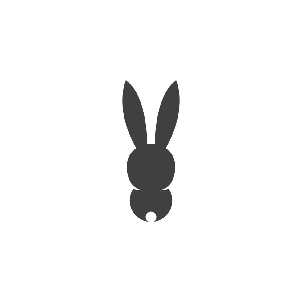 desenho de ilustração vetorial de ícone de coelho vetor