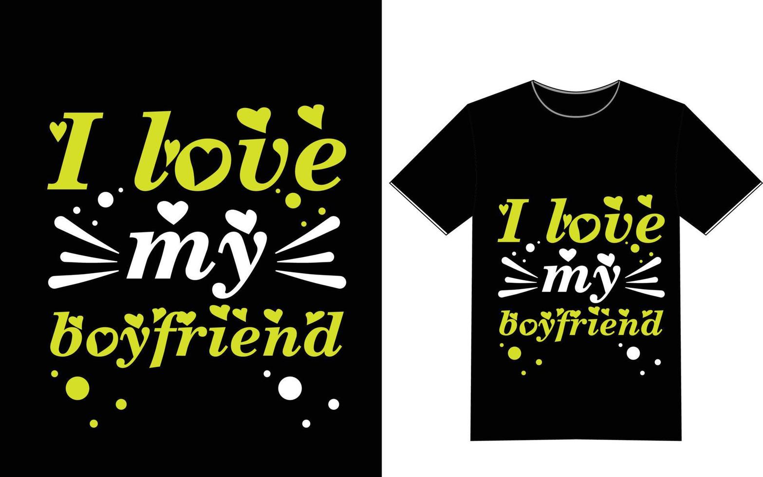 design de camiseta de dia dos namorados vetor
