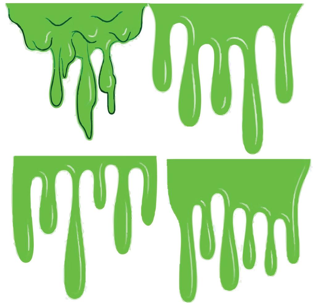 splash green imagem feita em quatro padrões diferentes de verde vetor