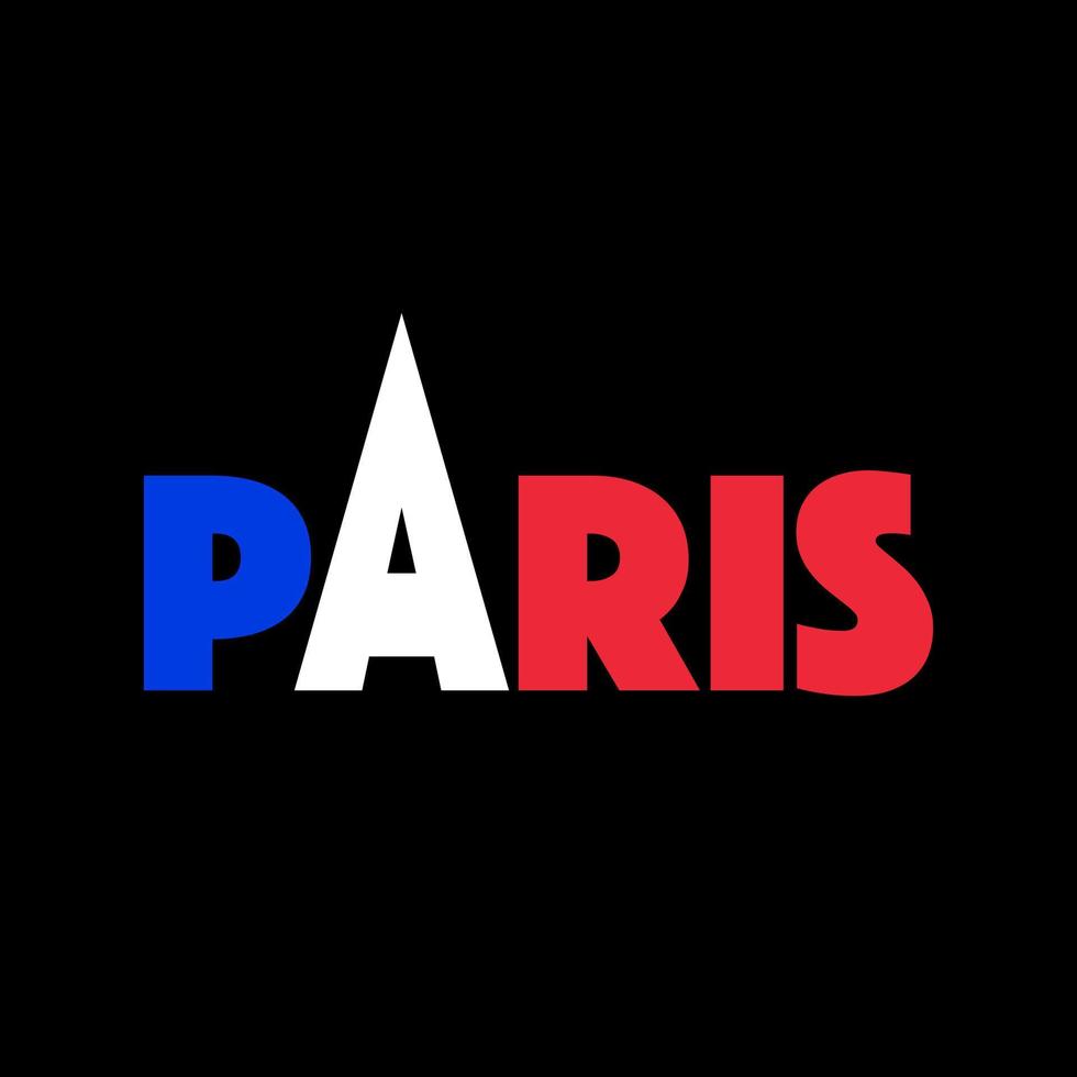 o design de ilustração vetorial de paris vetor