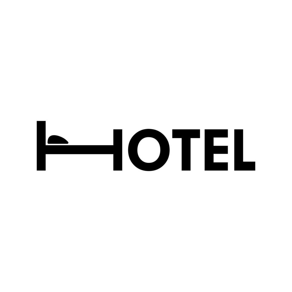 o design vetorial do logotipo do hotel vetor