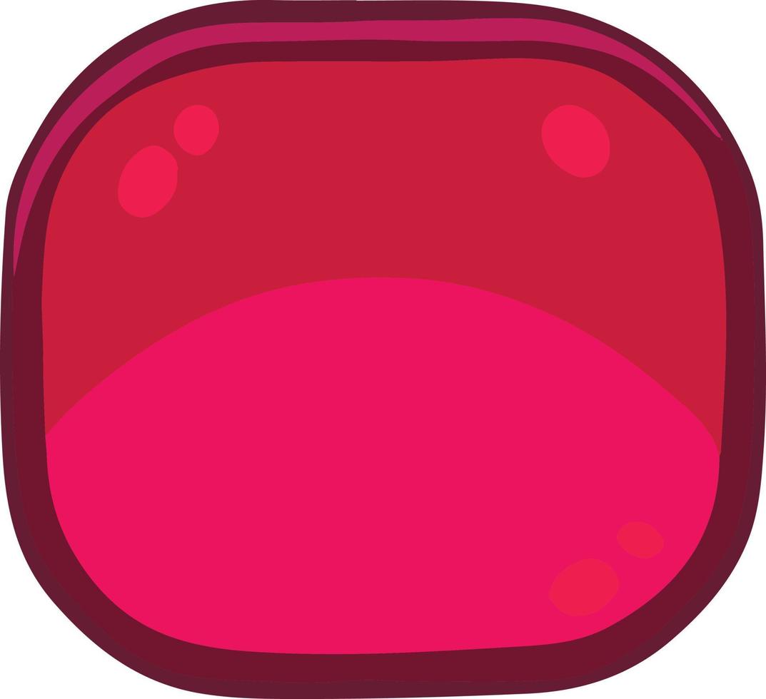 botão quadrado rosa para jogo ou site vetor