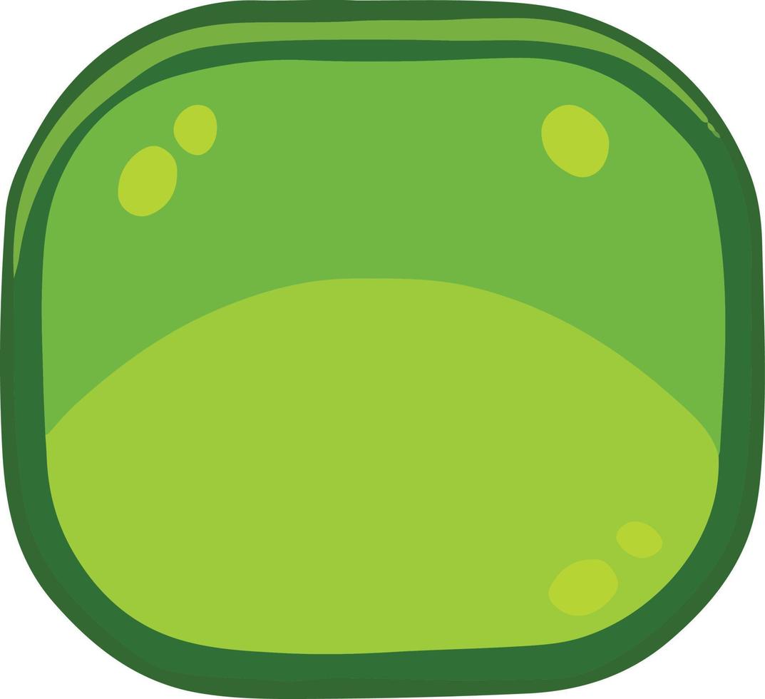 botão quadrado verde para jogo ou site vetor