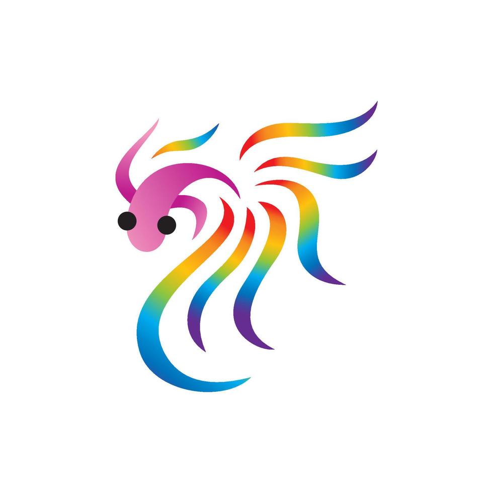 logotipo dos peixes. ícone de peixe. logotipo dos animais. sinal de símbolo de peixe. modelo de ilustração vetorial de peixe pronto para uso. vetor