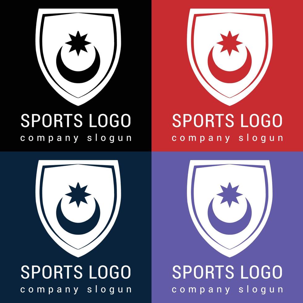 logotipo de basquete, futebol, beisebol e outros esportes. vetor